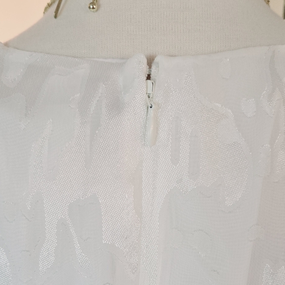 🏷️Hutch X Anthropology Luciana White Jacquard Twist Knot Maxi Dress Size 8 - Picture 12 of 13